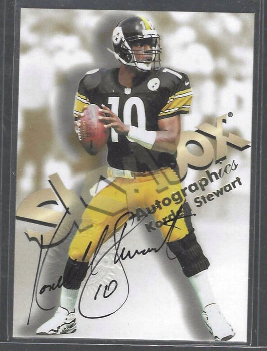 KORDELL STEWART 1998 SKYBOX AUTOGRAPHICS ON CARD AUTO