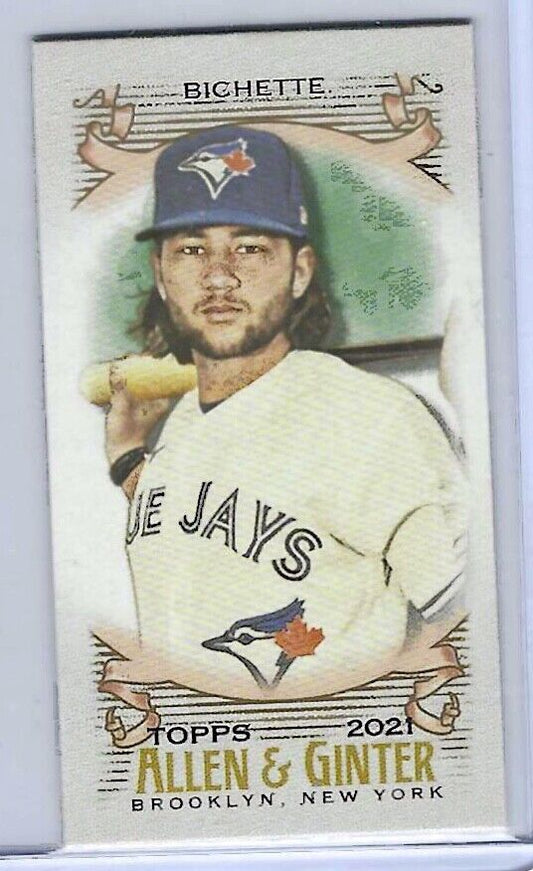 BO BICHETTE 2021 TOPPS ALLEN AND GINTER NO NUMBER SSP MINI /50
