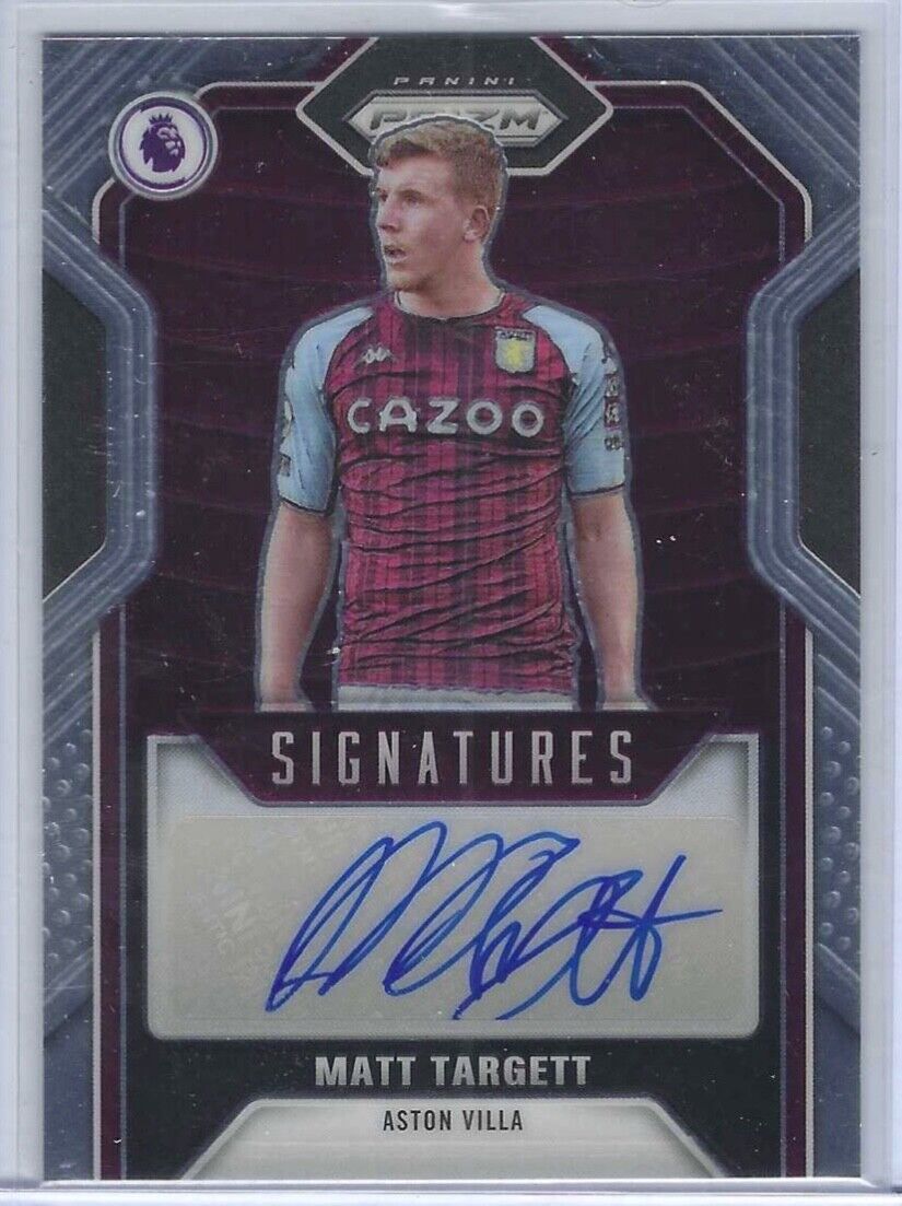 MATT TARGETT 2021-22 PANINI PRIZM EPL SIGNATURES AUTO #S-MTT