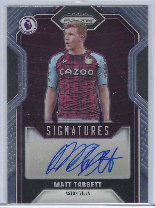 MATT TARGETT 2021-22 PANINI PRIZM EPL SIGNATURES AUTO #S-MTT