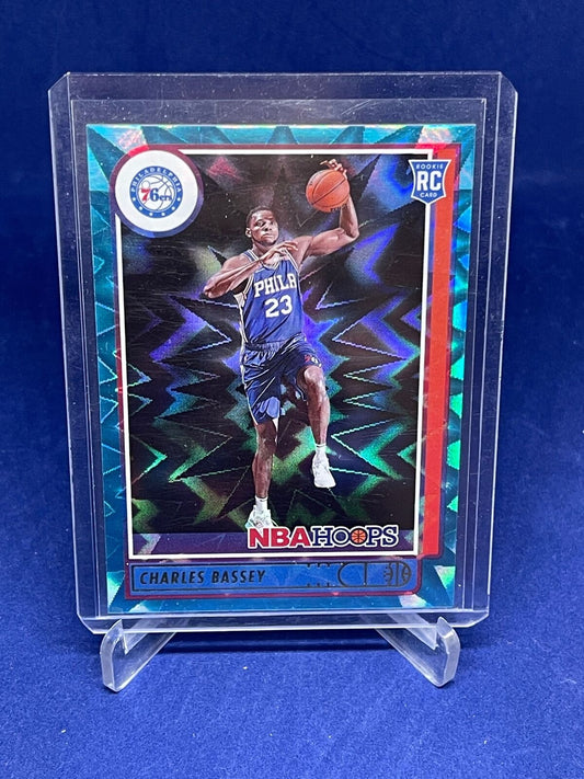 CHARLES BASSEY 2021-22 PANINI NBA HOOPS TEAL EXPLOSION SP ROOKIE RC #217