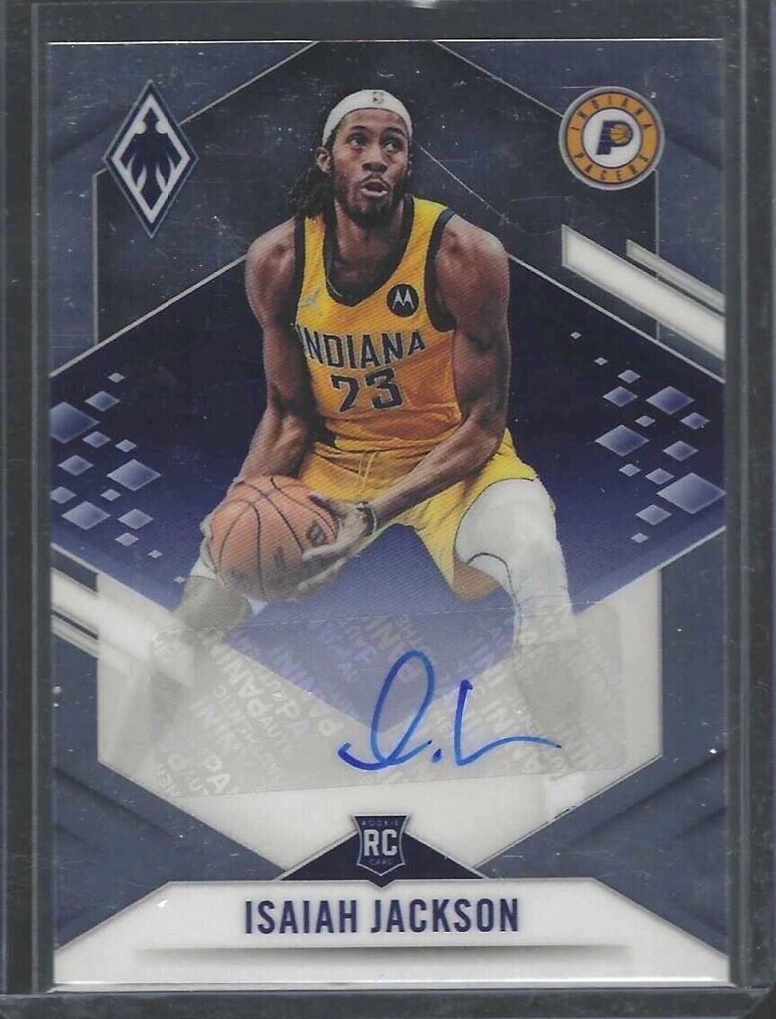 ISAIAH JACKSON 2021-22 PANINI CHRONICLES PHOENIX ROOKIE AUTO RC #D 88/99