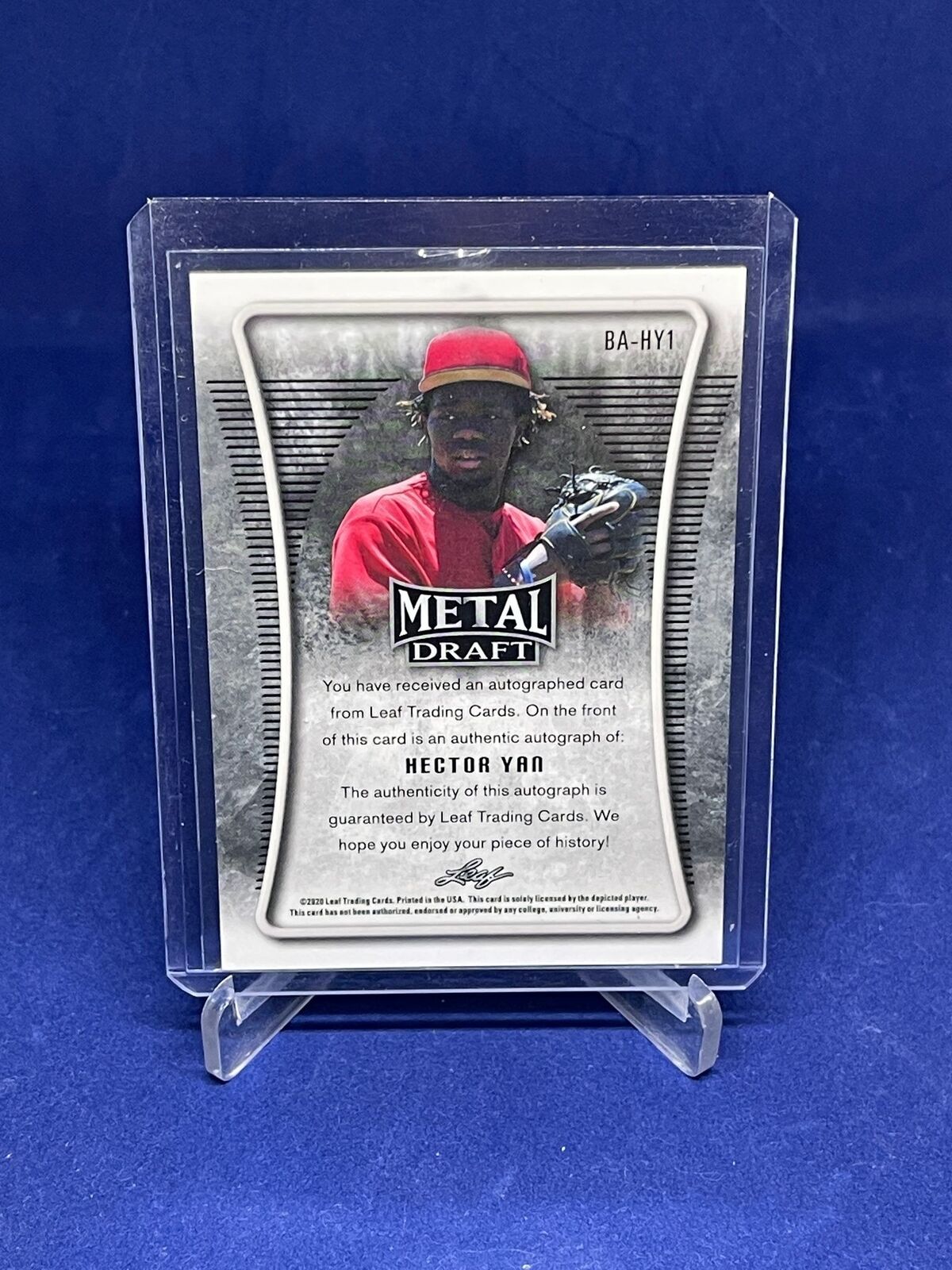 HECTOR YAN 2020 LEAF METAL DRAFT ROOKIE AUTO WAVE RC