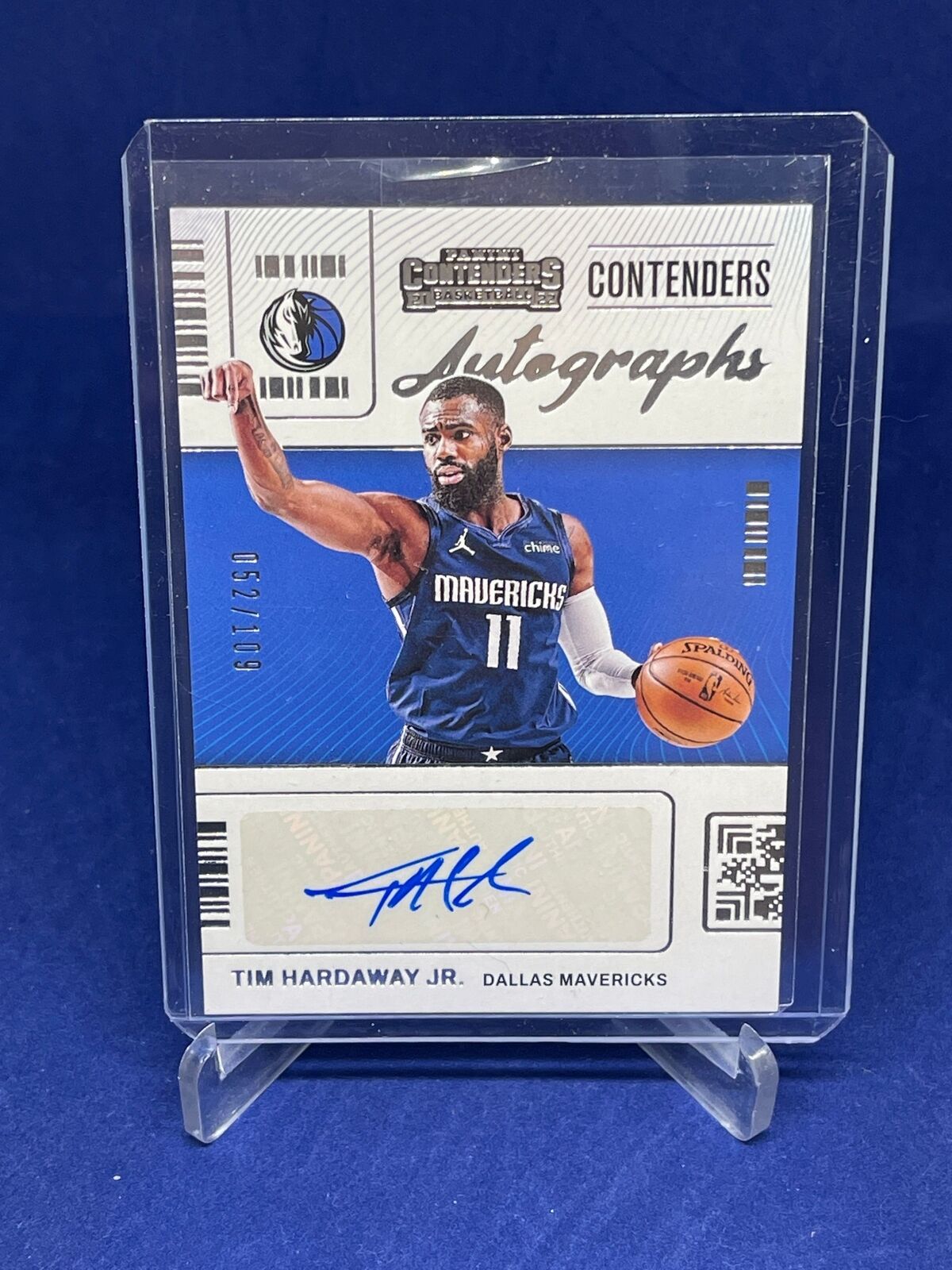 TIM HARDAWAY JR 2021-22 PANINI CONTENDERS AUTO #D 52/109