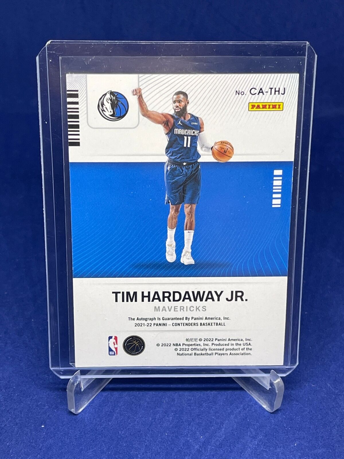 TIM HARDAWAY JR 2021-22 PANINI CONTENDERS AUTO #D 52/109