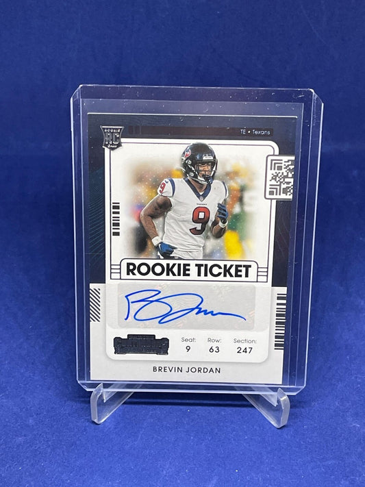 BREVIN JORDAN 2021 PANINI CONTENDERS ROOKIE TICKET AUTO RC #214