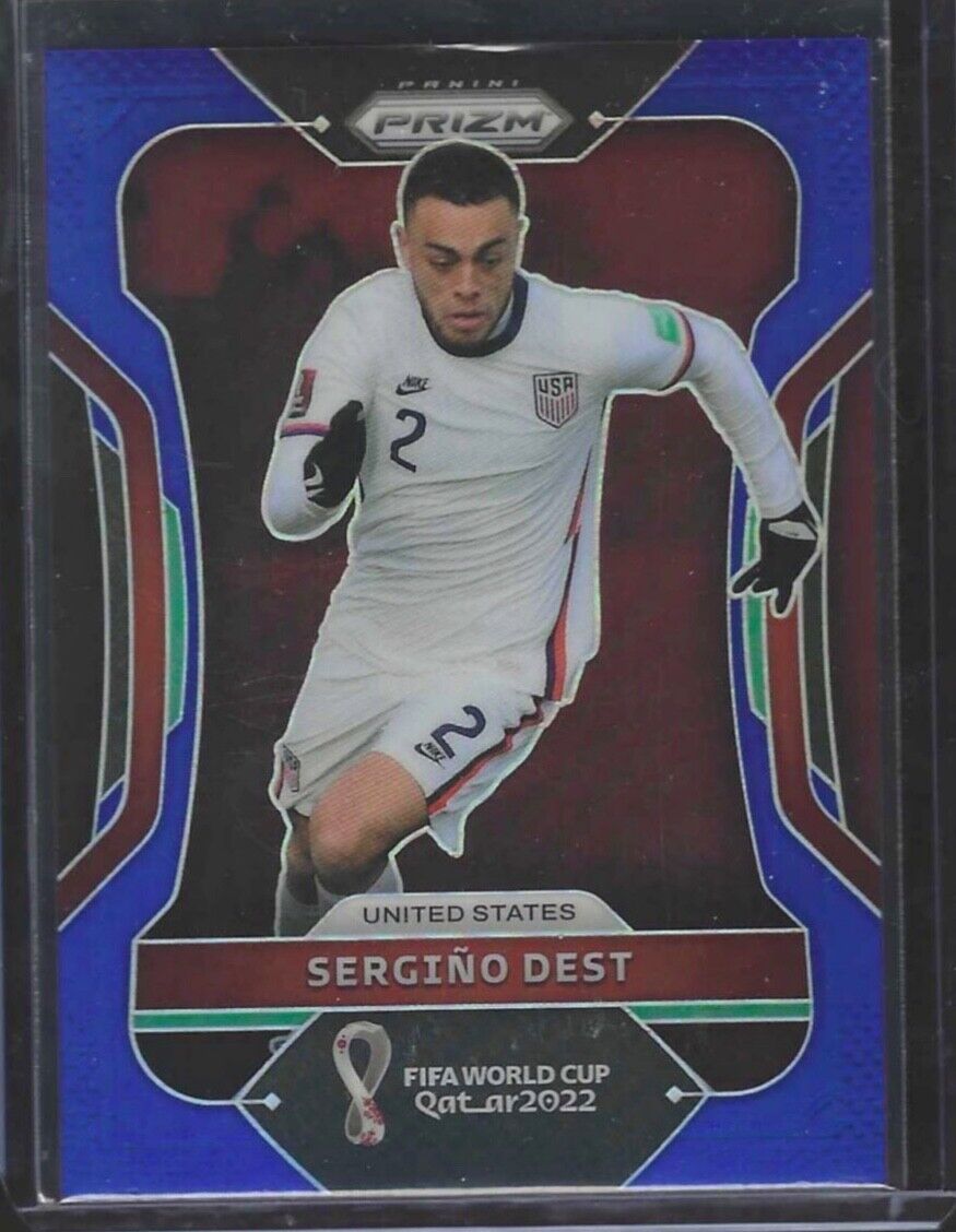 SERGINO DEST 2021-22 PANINI PRIZM WORLD CUP BLUE PRIZM USA #D 243/299