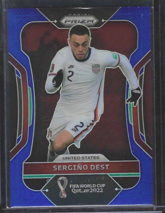 SERGINO DEST 2021-22 PANINI PRIZM WORLD CUP BLUE PRIZM USA #D 243/299