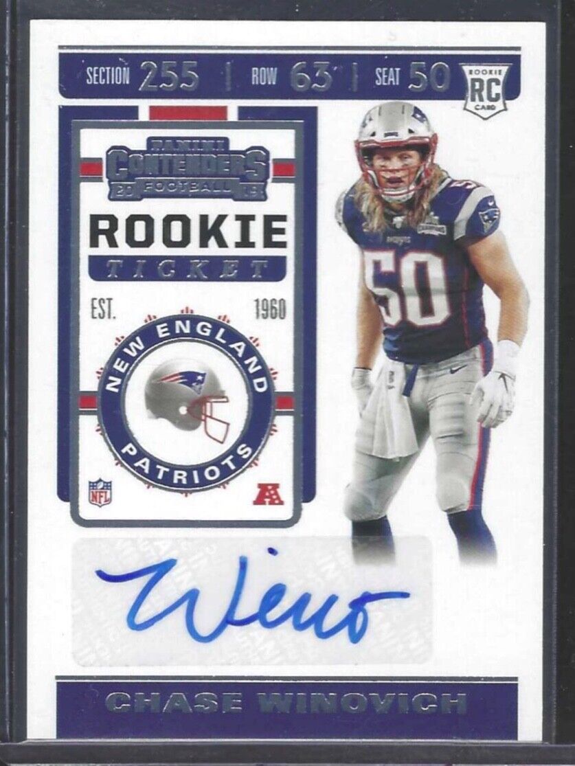CHASE WINOVICH 2019 PANINI CONTENDERS ROOKIE TICKET AUTO RC #276
