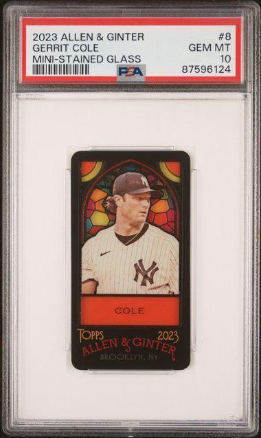 GERRIT COLE 2023 ALLEN & GINTER MINI STAINED GLASS #8 PSA 10 GEM MINT POP 1/1