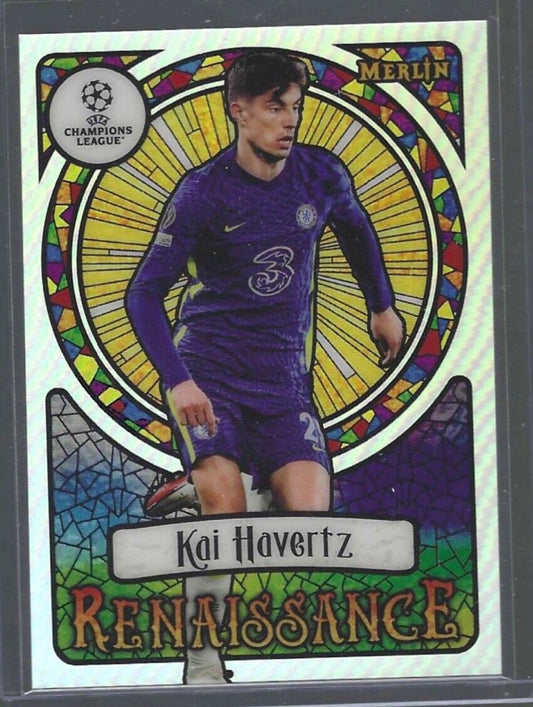 KAI HAVERTZ 2021-22 TOPPS MERLIN CHROME UEFA RENAISSANCE SSP CASE HIT #R-13