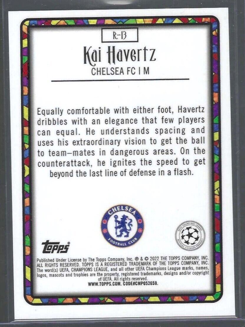 KAI HAVERTZ 2021-22 TOPPS MERLIN CHROME UEFA RENAISSANCE SSP CASE HIT #R-13