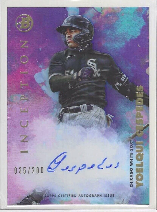 YOELQUI CESPEDES 2021 BOWMAN INCEPTION PROSPECT ON CARD AUTO #D 035/200
