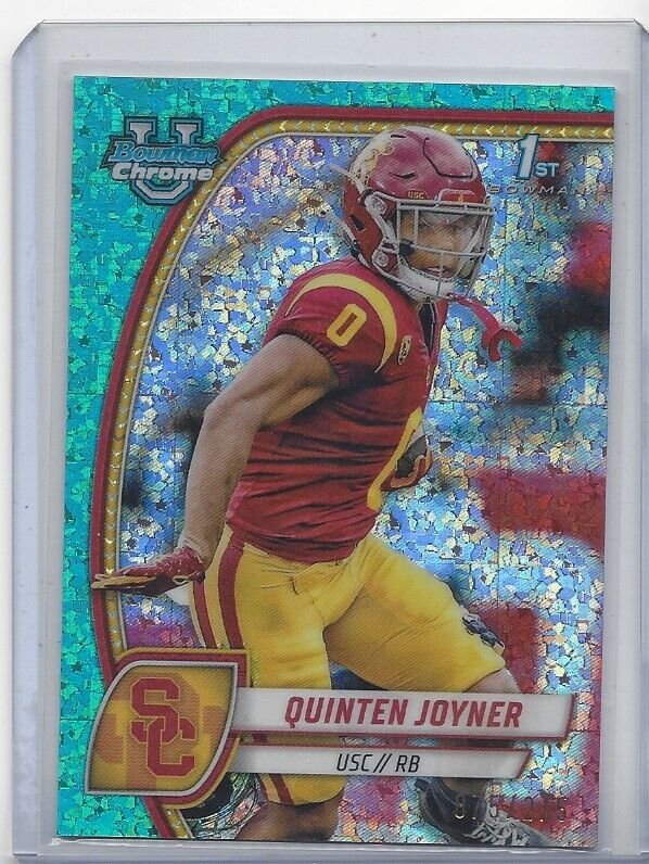 QUINTEN JOYNER 20224 BOWMAN CHROME UNIVRSTY 1ST AQUA MINI DIAMOND REFRACTOR /275