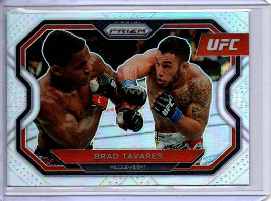 BRAD TAVARES 2021 PANINI PRIZM UFC SILVER PRIZM #124