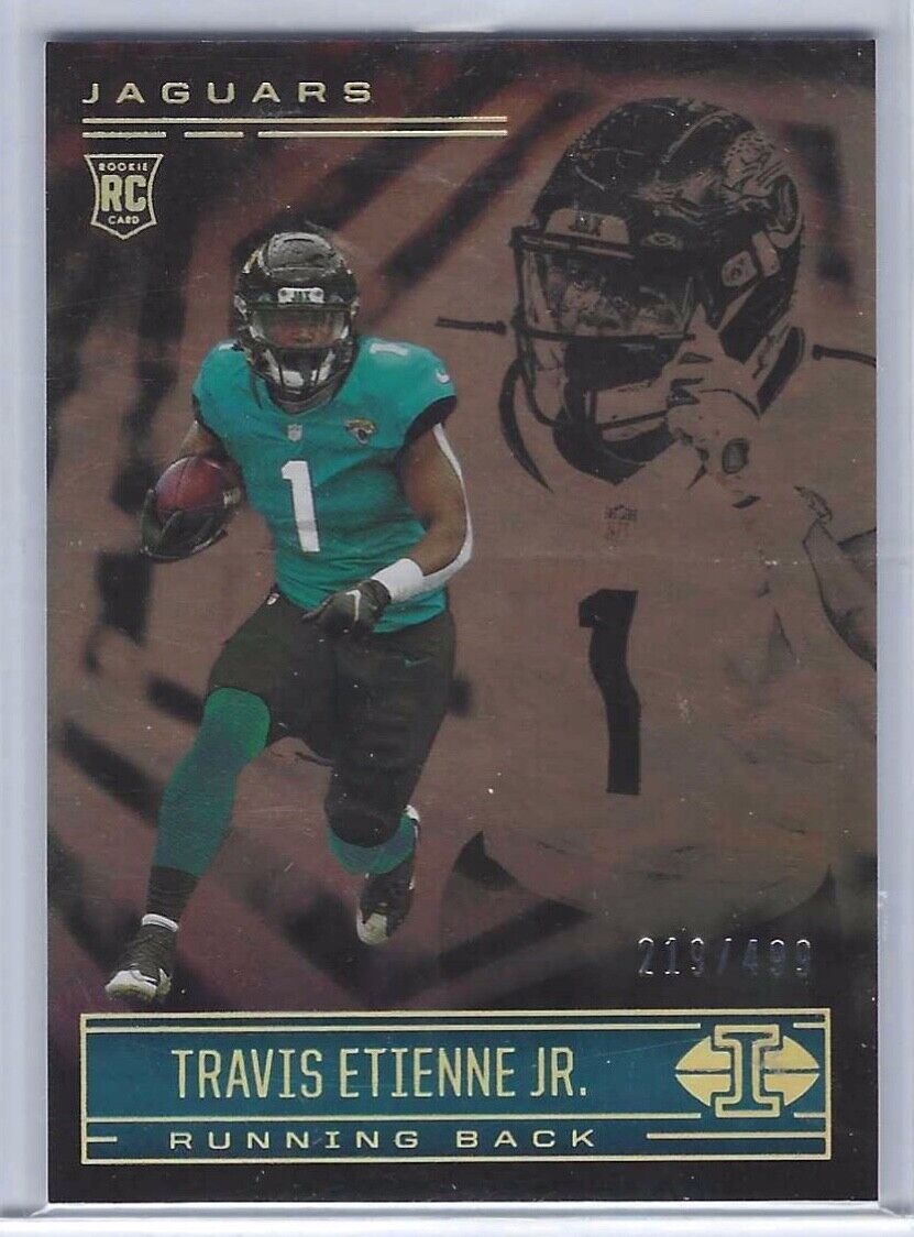 TRAVIS ETIENNE JR 2021 PANINI ILLUSIONS BRONZE ROOKIE RC #D 219/499