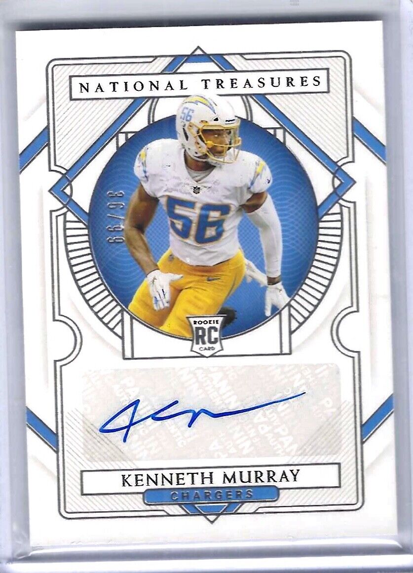 KENNETH MURRAY 2020 PANINI NATIONAL TREASURES ROOKIE AUTO RC #D 36/99