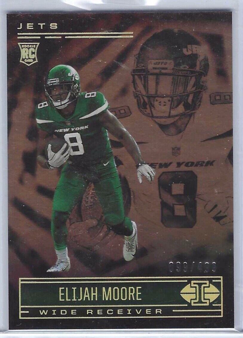 ELIJAH MOORE 2021 PANINI ILLUSIONS BRONZE RC #D 099/499