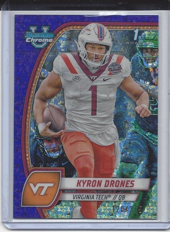KYRON DRONES 20224 BOWMAN CHROME UNIV 1ST PURPLE MINI DIAMOND REFRACTOR /375