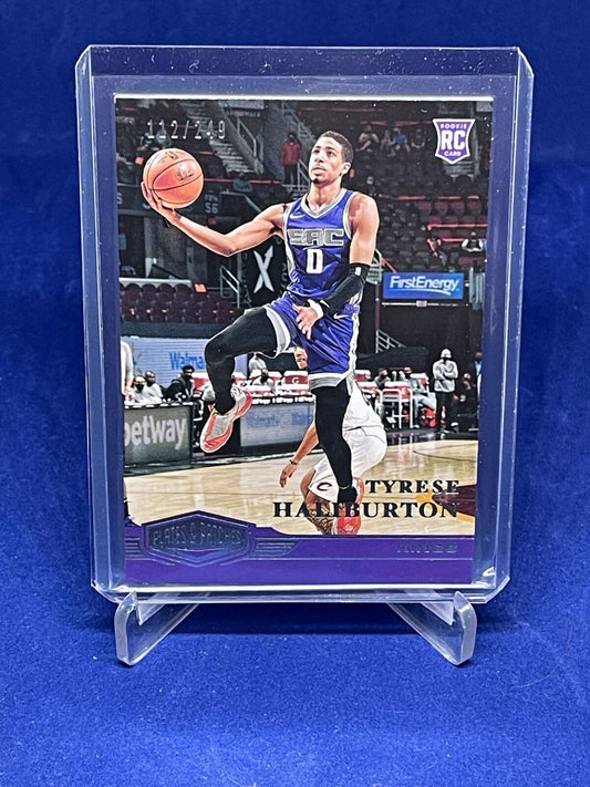 TYRESE HALIBURTON 2020-21 PANINI CHRONICLES PLATES AND PATCHES RC #D 112/249