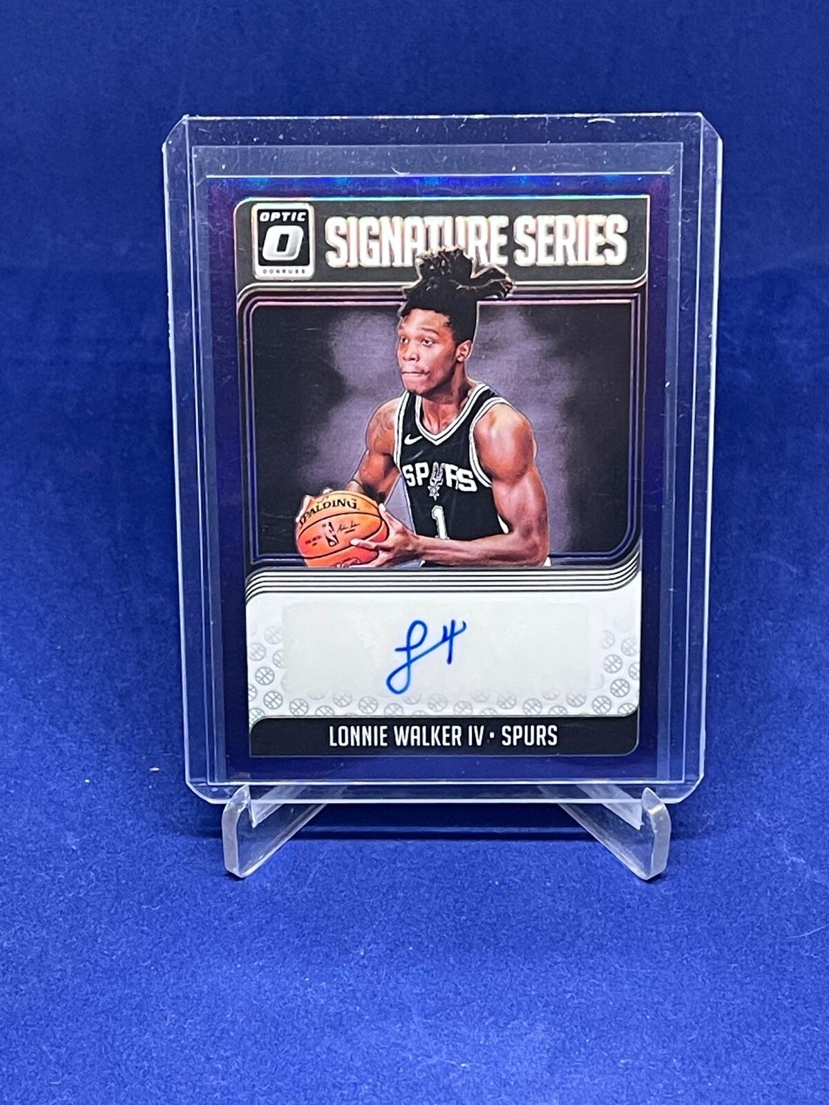 LONNIE WALKER IV 2018-19 PANINI DONRUSS OPTIC SIG SERIES HOLO PRIZM AUTO RC