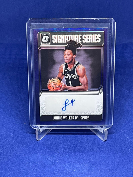 LONNIE WALKER IV 2018-19 PANINI DONRUSS OPTIC SIG SERIES HOLO PRIZM AUTO RC