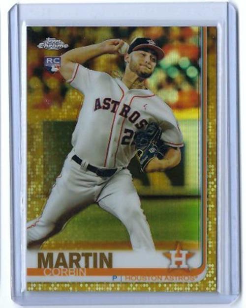 CORBIN MARTIN 2019 TOPPS CHROME GOLD REFRACTOR RC #D 6/50