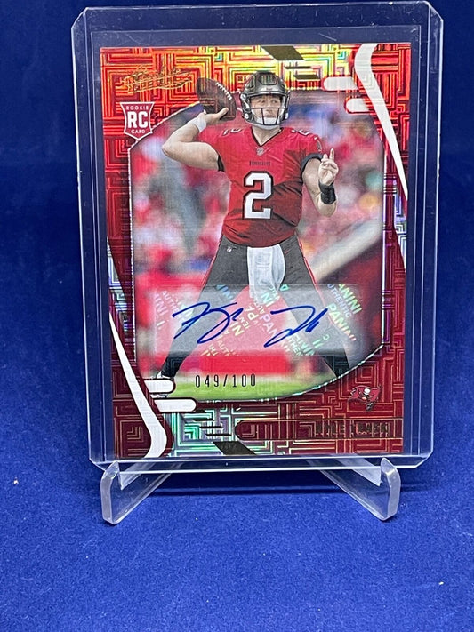 KYLE TRASK 2021 PANINI ABSOLUTE ROOKIE AUTO RC #D 49/100