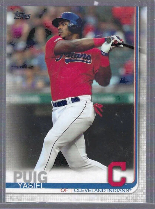 YASIEL PUIG 2019 TOPPS UPDATE SERIES SP PHOTO VARIATION #US106