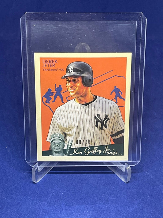 DEREK JETER 2008 UPPER DECK GOUDEY KEN GRIFFEY JR SAYS #D 8/88