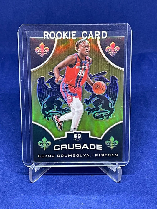 SEKOU DOUMBAYA 2019-20 PANINI CHRONICLES CRUSADE GOLD PRIZM RC #D 8/10