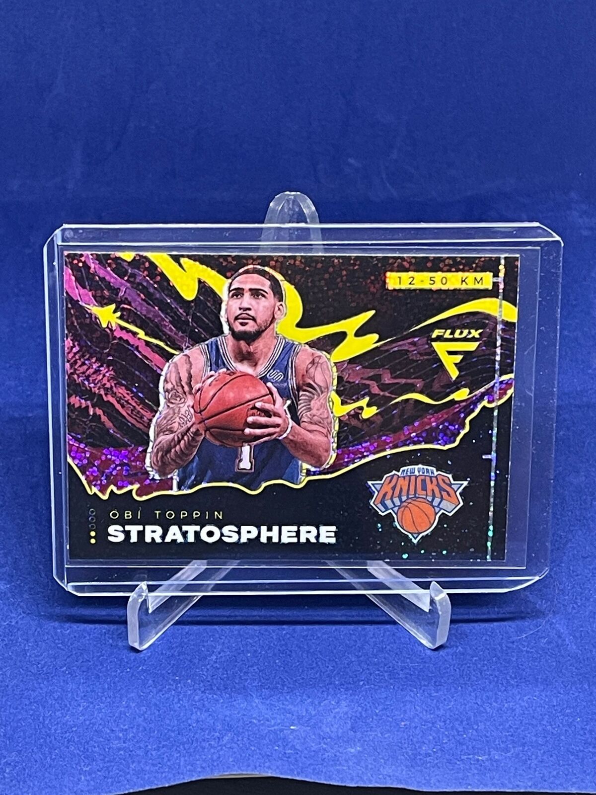 OBI TOPPIN 2020-21 PANINI FLUX STRATOSPHERE PRIZM CASE HIT ROOKIE RC SP #57