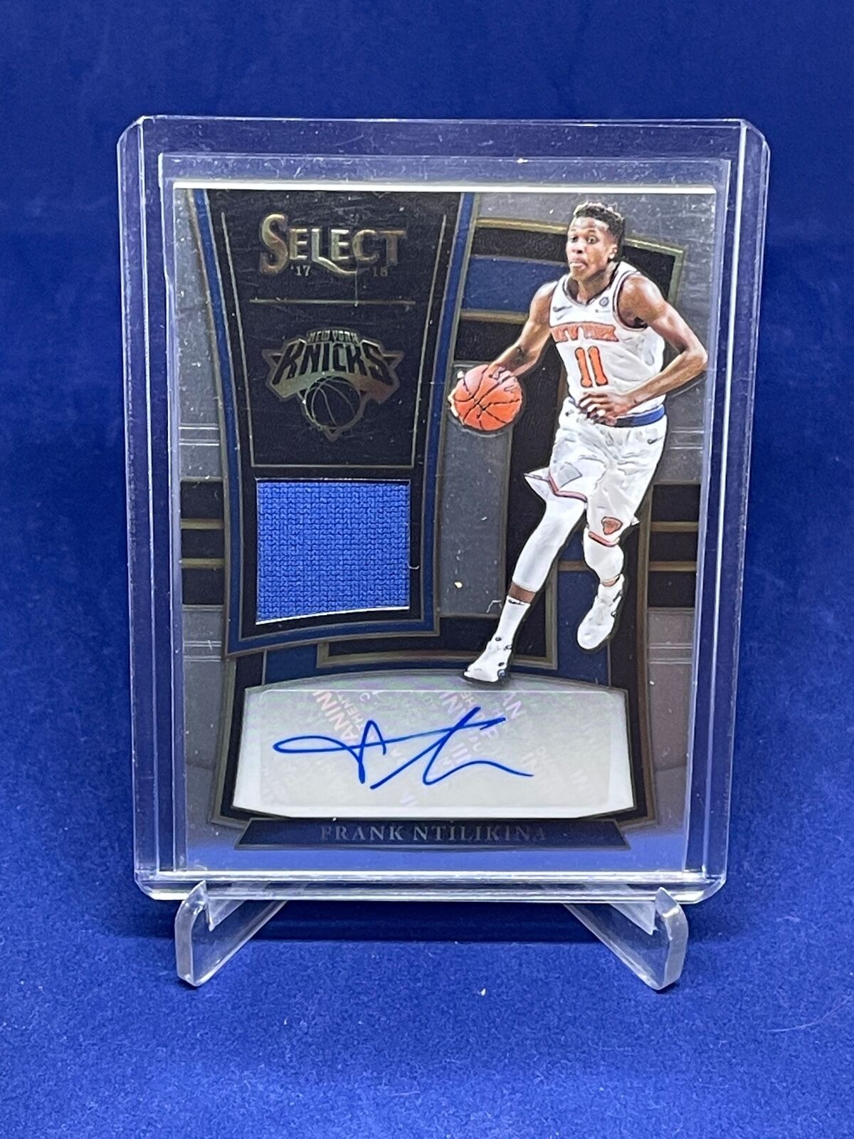 FRANK NTILIKINA 2017-18 PANINI SELECT JERSEY AUTO ROOKIE RC #D 14/199