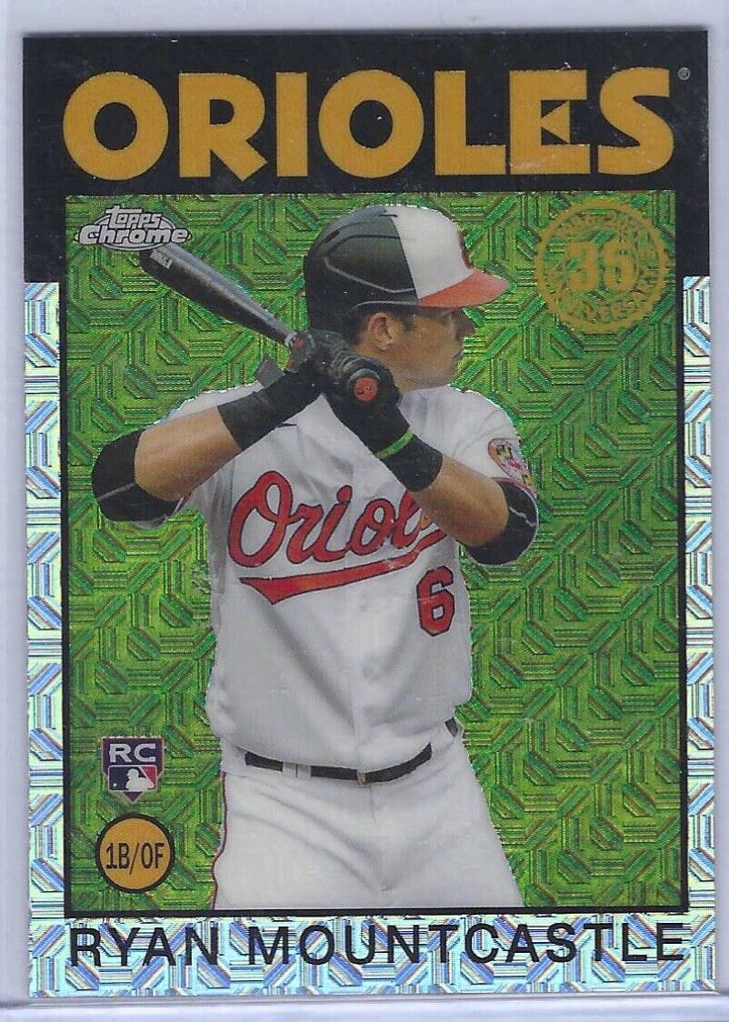 RYAN MOUNTCASTLE 2021 TOPPS CHROME SILVER PACK REFRACTOR THROWBACK RC #86BC-8