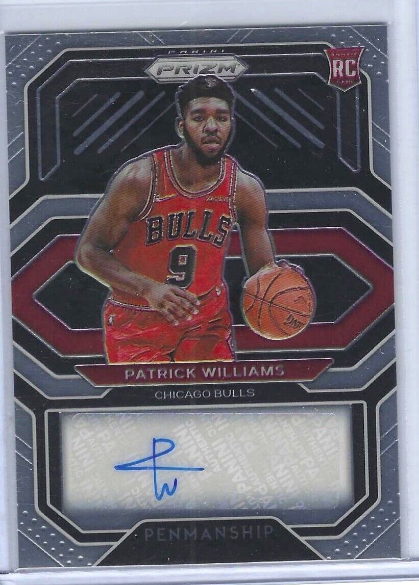 PATRICK WILLIAMS 2020-21 PANINI PRIZM ROOKIE PENMANSHIP AUTO RC #RP-PWL
