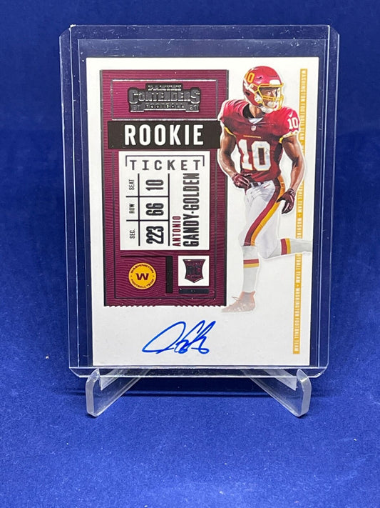 ANTONIO GANDY GOLDEN 2020 PANINI CONTENDERS ROOKIE TICKET ON CARD AUTO RC