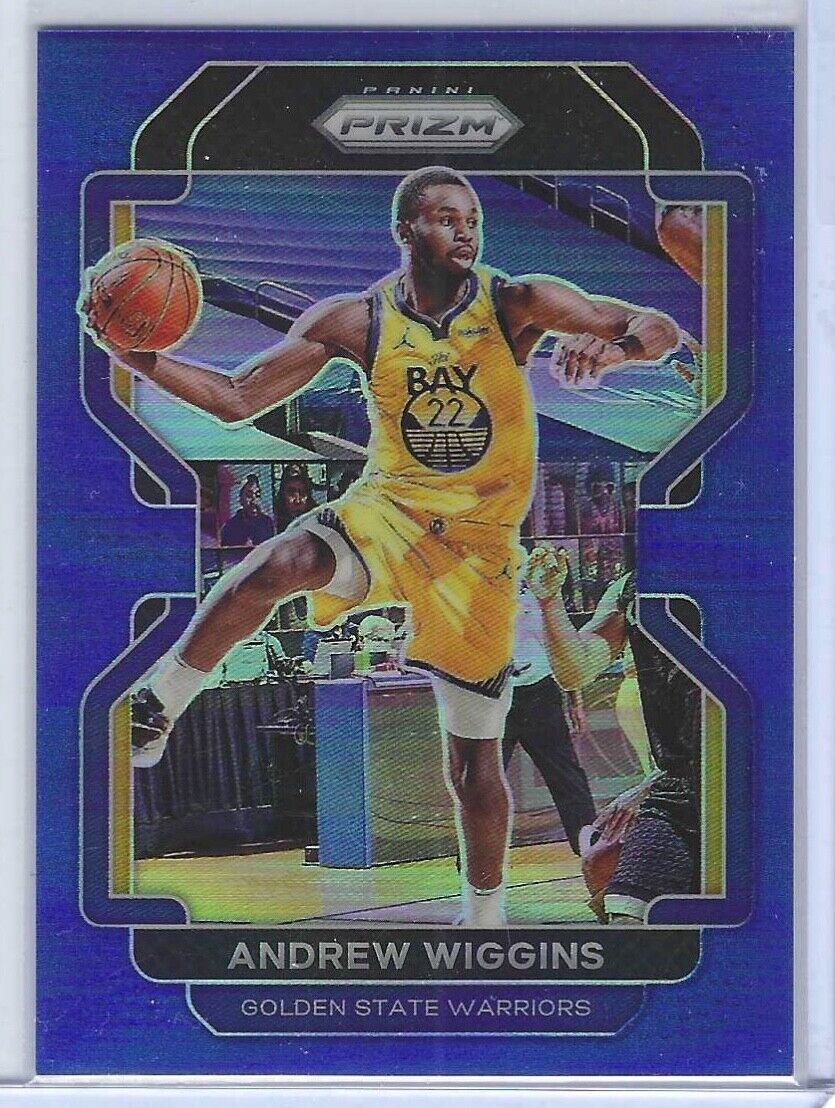 ANDREW WIGGINS 2021-22 PANINI PRIZM BLUE PRIZM #D 001/199