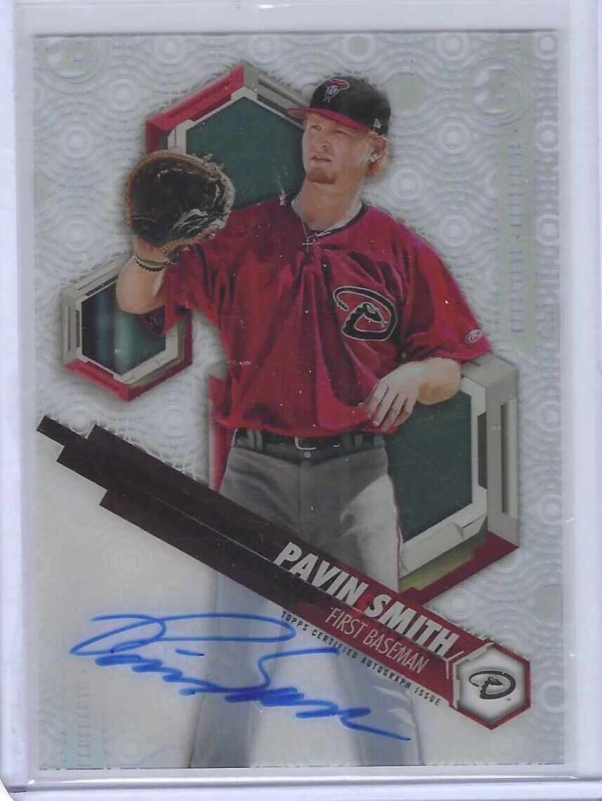 PAVIN SMITH 2018 BOWMAN HIGH TEX PROSPECT ON CARD AUTO #PHT-PS