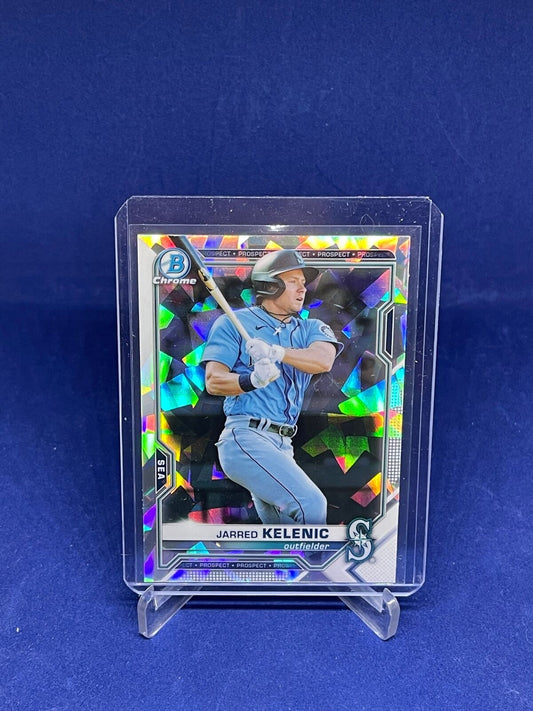 JARRED KELENIC 2021 BOWMAN CHROME ATOMIC REFRACTOR PROSPECT