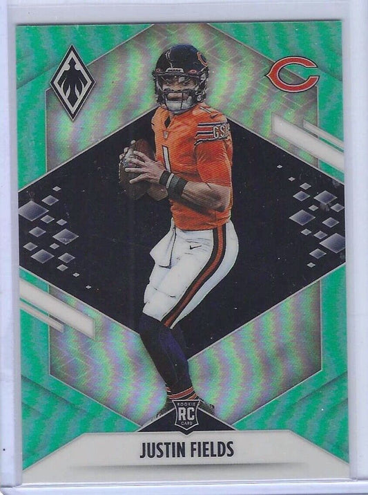 JUSTIN FIELDS 2021 PANINI PHOENIX AQUA PRIZM ROOKIE RC #D 051/150
