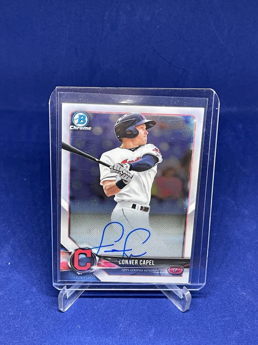 CONNER CAPEL 2018 BOWMAN CHROME ON CARD AUTO PROSPECT