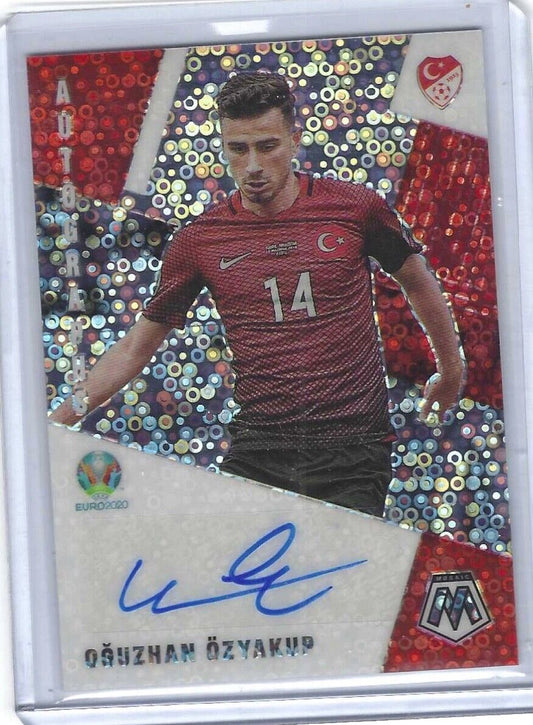 OGUZHAN OZYAKUP 2020-21 PANINI MOSAIC UEFA EURO DISCO MOSAIC PRIZM AUTO #AM-OO