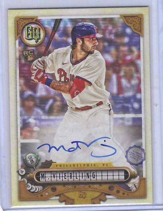 MATT VIERLING 2022 TOPPS GYPSY QUEEN ON CARD ROOKIE AUTO RC #GQA-MV