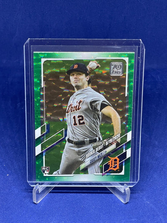 CASEY MIZE 2021 TOPPS UPDATE SERIES GREEN ICE FOIL ROOKIE RC #D 121/499