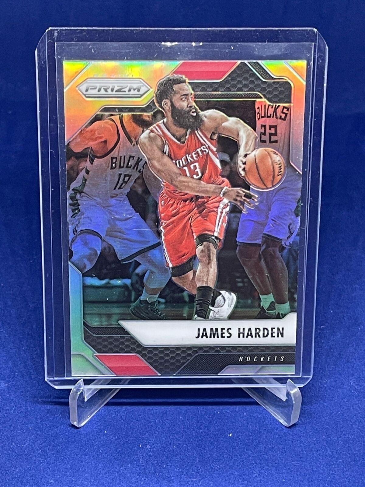 JAMES HARDEN 2016-17 PANINI PRIZM SILVER PRIZM #221