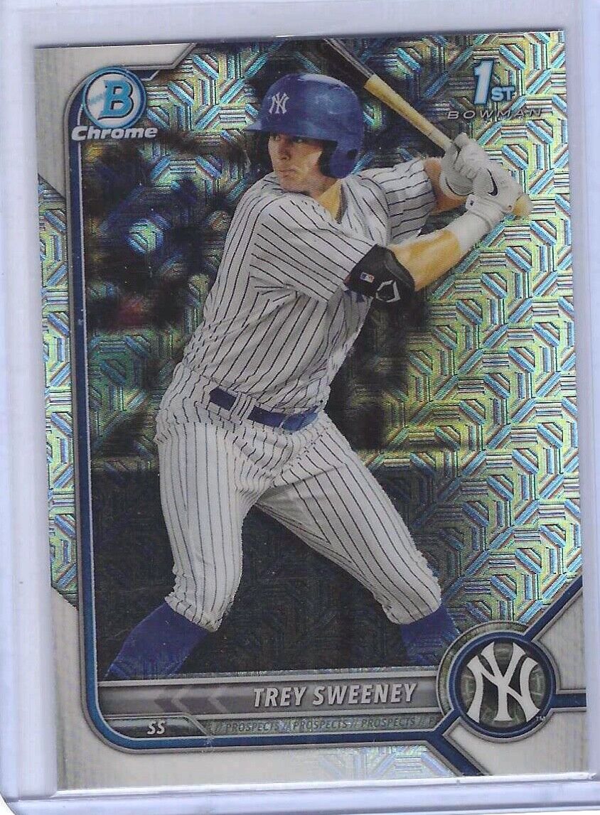 TREY SWEENEY 2022 BOWMAN CHROME MEGA BOX MOJO REFRACTOR 1ST PROSPECT #BCP-137