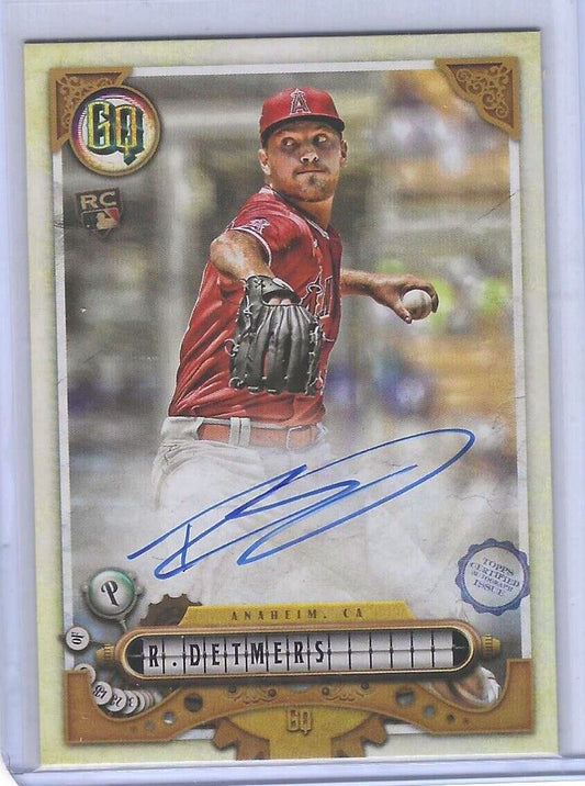 REID DETMERS 2022 TOPPS GYPSY QUEEN ON CARD ROOKIE AUTO RC #GQA-RDE