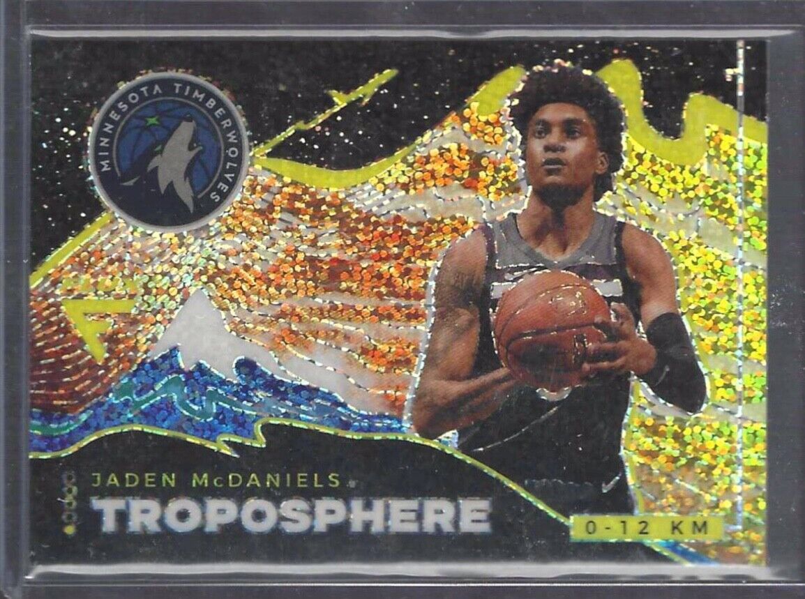 JADEN MCDANIELS 2020-21 PANINI FLUX TROPOSPHERE 0-12 KM ROOKIE RC #27