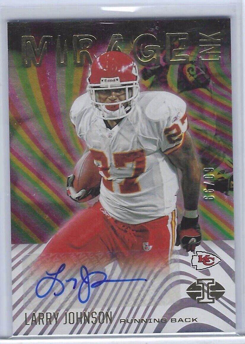 LARRY JOHNSON 2021 PANINI ILLUSIONS MIRAGE INK AUTO #D 60/99