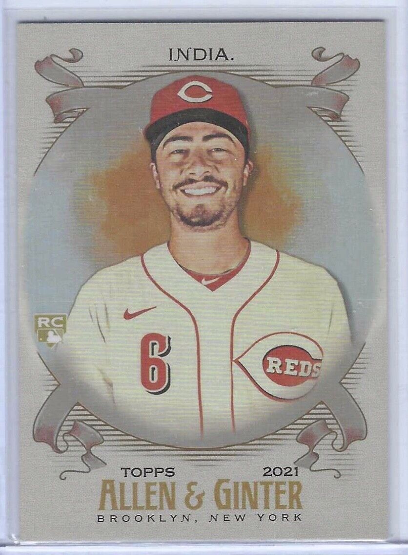 JONATHAN INDIA 2021 TOPPS ALLEN AND GINTER SILVER FOIL HOT BOX RC #210